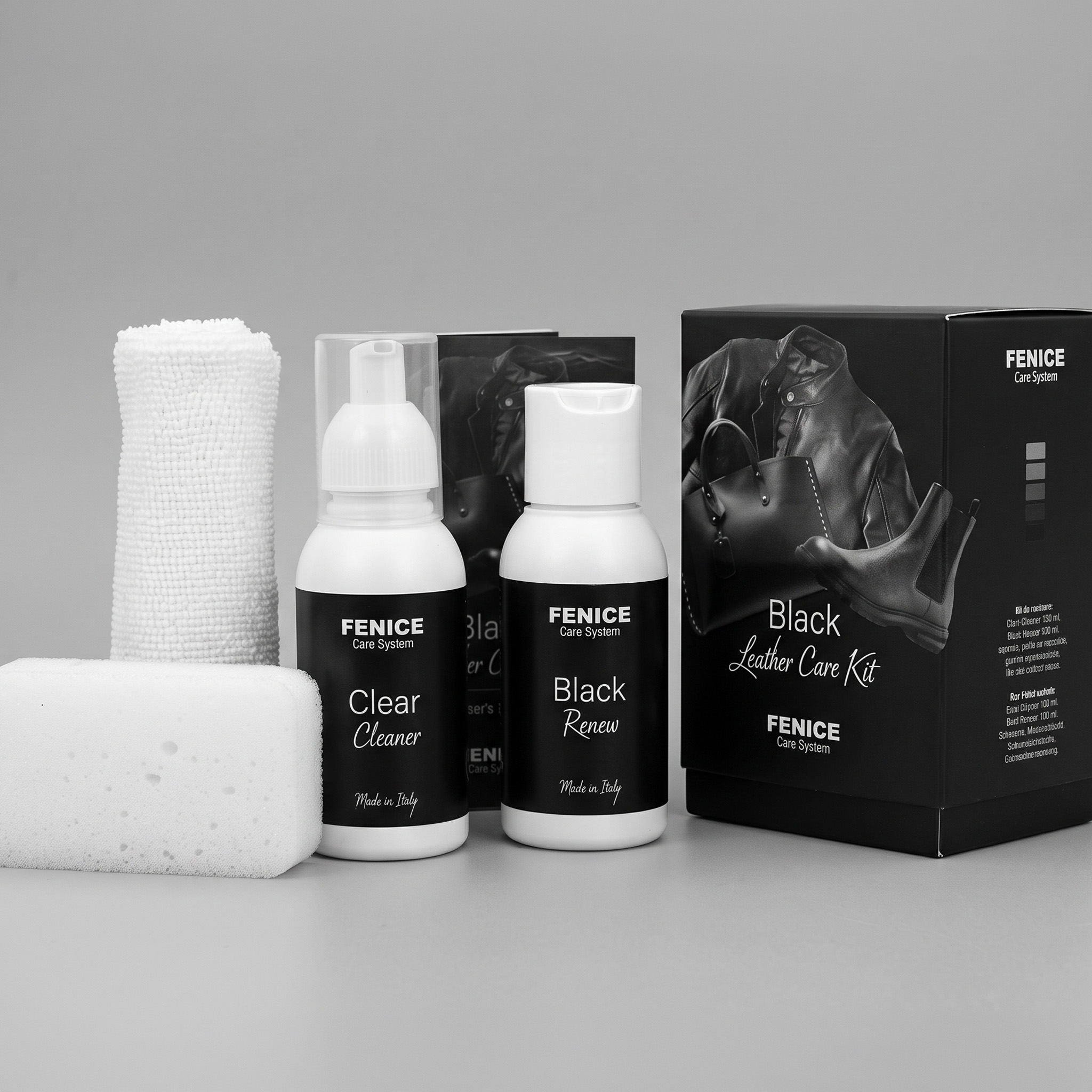 BLACK LEATHER CARE KIT